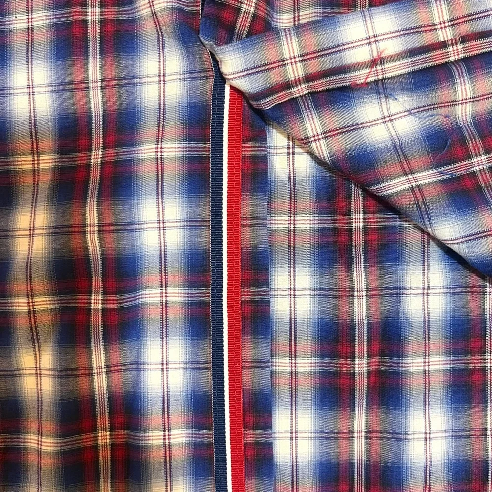 Banana Republic Multicolor Plaid Button Down Shirt‎